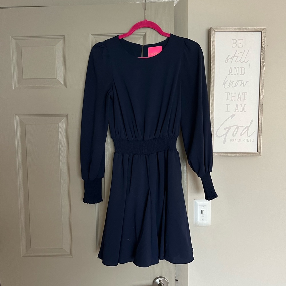 Lilly Pulitzer Navy Dress Size 0